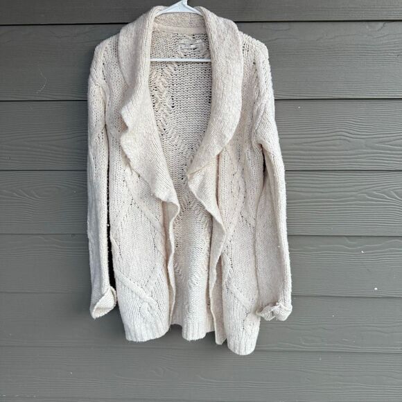 Anthropologie ruffled wool blend cardigan - Picture 2 of 6